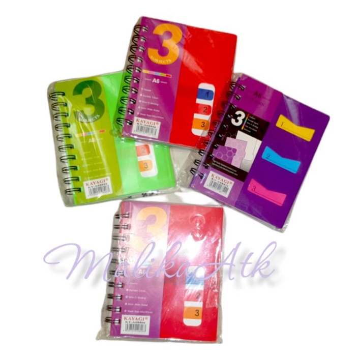 

6Pcs Note Book A6 Kayagi KY-A68806 Buku Catatan Kecil Buku Keuangan