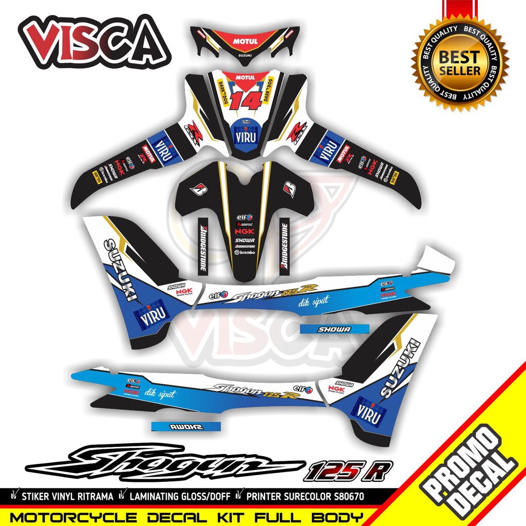 Decal Shogun 125 R Full Body Stiker Shogun 125 R Full Body Striping Shogun 125 R Full Body Decal Hol