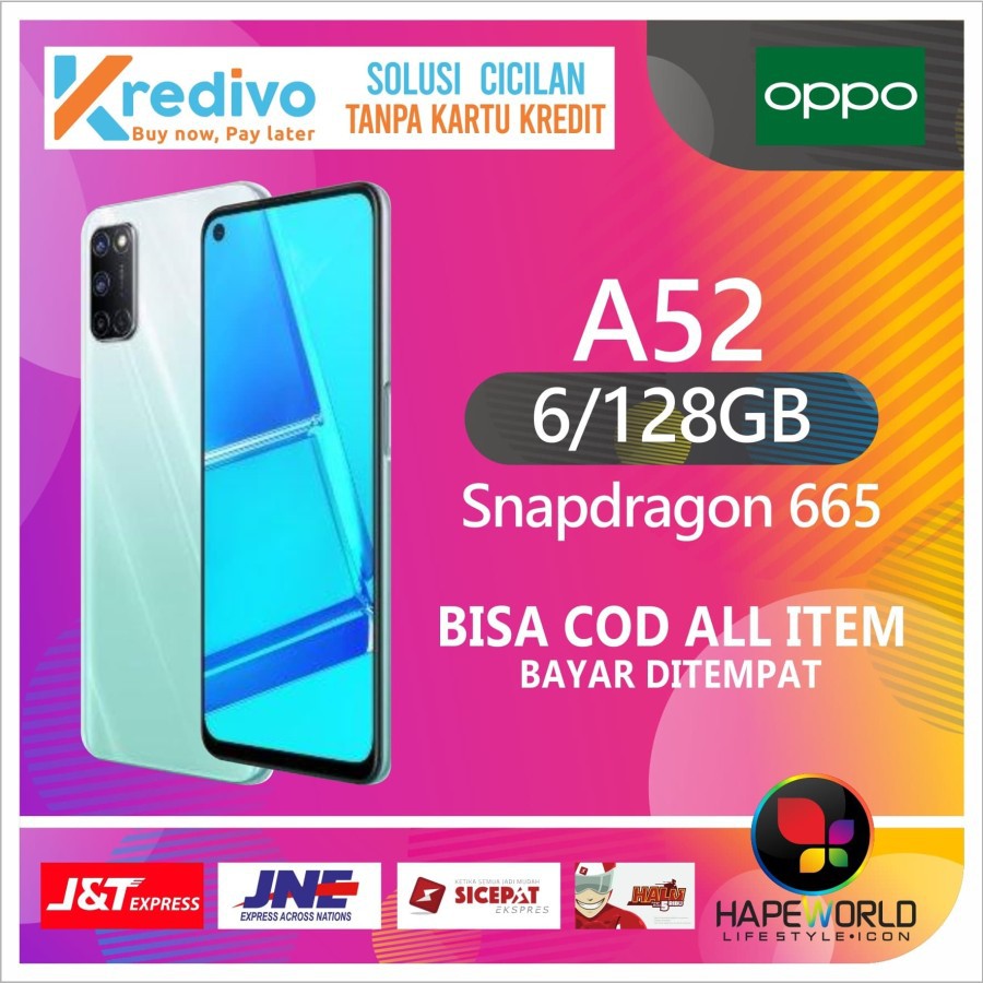 Oppo A52 Garansi Resmi Oppo 6gb 128gb Hp Android Murah Shopee Indonesia