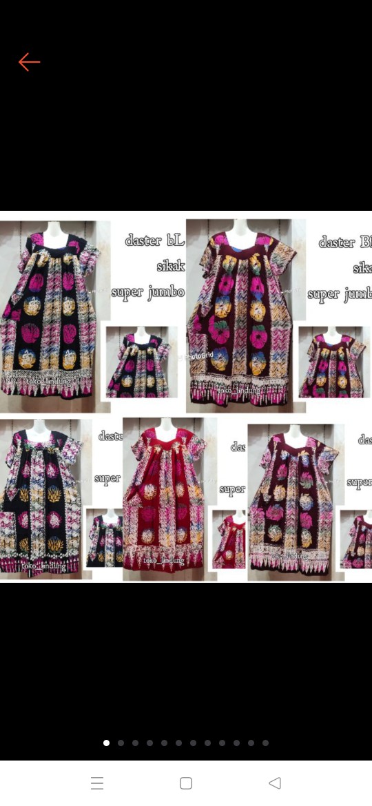 Super Jumbo Daster Batik Cetak Bl / Daster Batk Solo Over Size