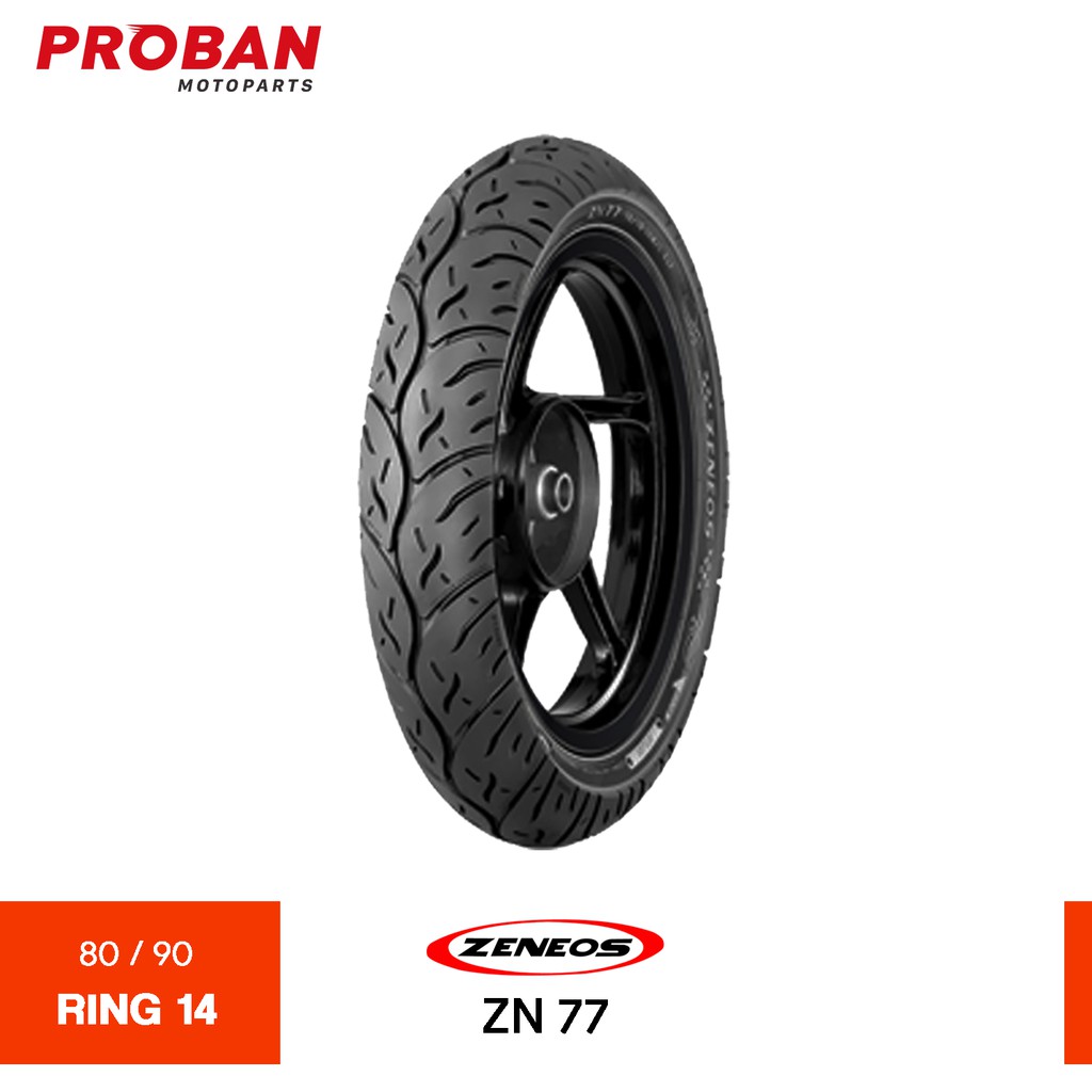 ZENEOS TL ZN 77 80/90 Ring 14 Ban Motor Tubeless | Shopee