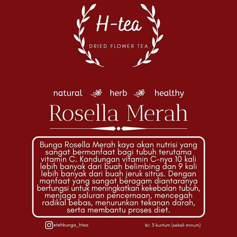 

Teh Bunga Rosella Merah