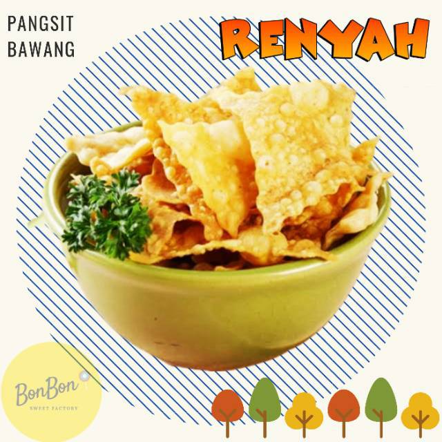 

Keripik Pangsit Bawang / Kripik Kulit Pangsit Rasa Bawang