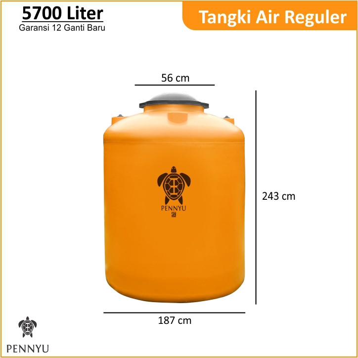 Jual PENNYU Tandon / Tangki / Toren Air Water Tank Kapasitas 5000 liter