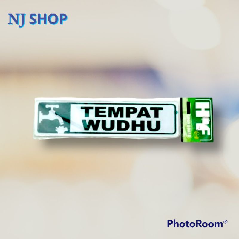 

[Sign Board] - "TEMPAT WUDHU" BAHAN AKRILIK