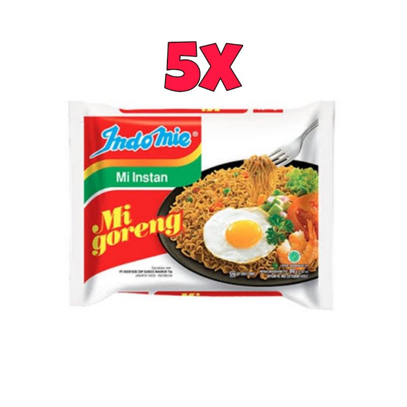 

INDOMIE GORENG 5 pcs / Indomie original / Indomielovers