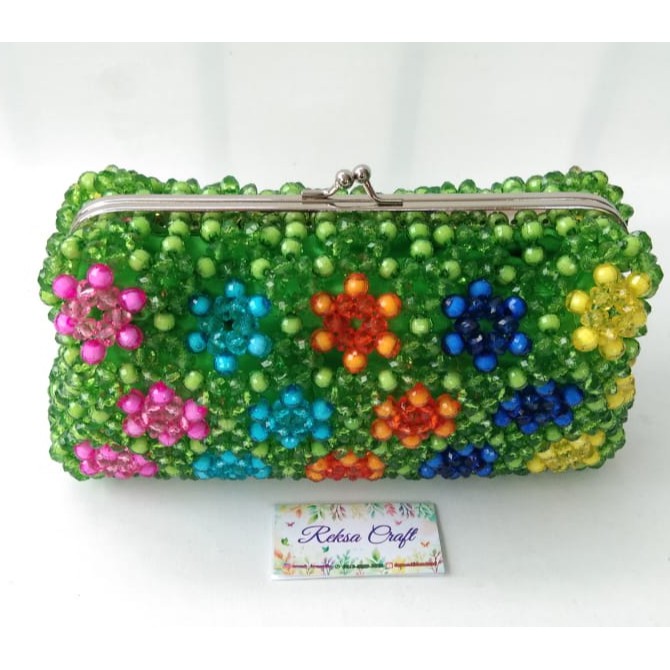 DOMPET BEHEL KOTAK MOTE MANIK MANIK AKRILIK