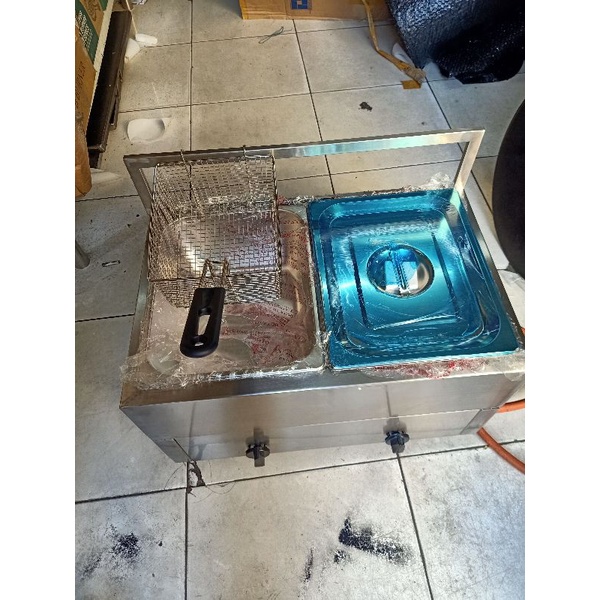 kompor gas deep friyer 12liter Doble bak