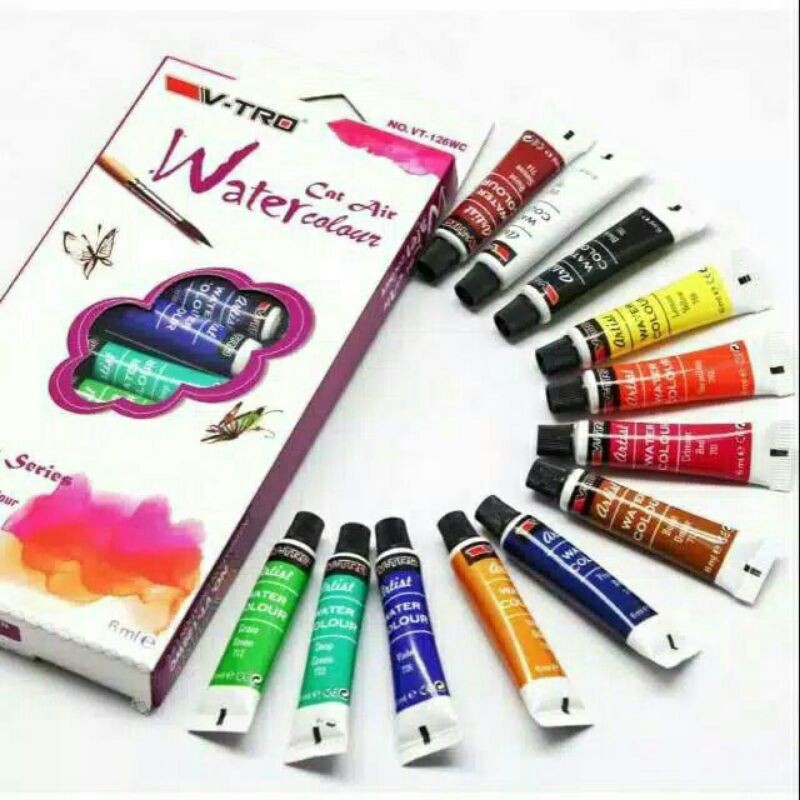 

Cat Air Water Colour V-Tro VT-126WC 12 Warna 6 Ml