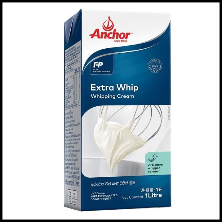 

Anchor Extra Whip Whipping Cream 1 Liter Khusus Grab Gojek