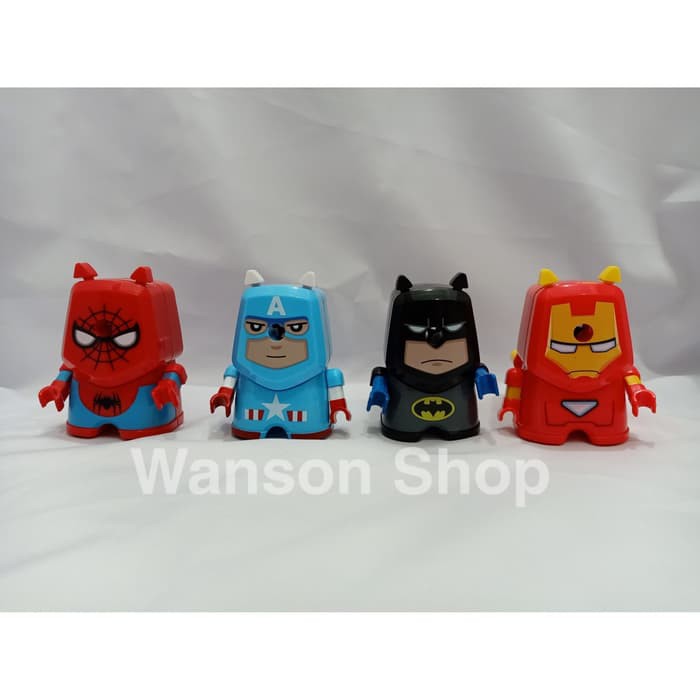 

Spesial RAUTAN PUTAR PENSIL / SERUTAN PUTAR / SHARPENER SUPER HERO Terbaru