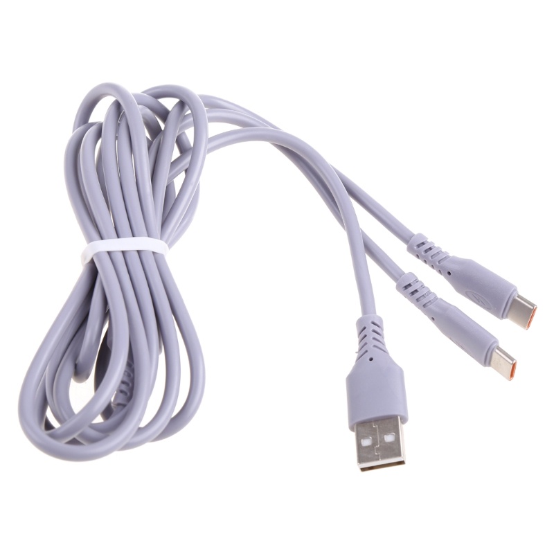 Cre 2 In 1 Kabel Data / Charger Micro USB / Type C Bahan Silikon Untuk Android