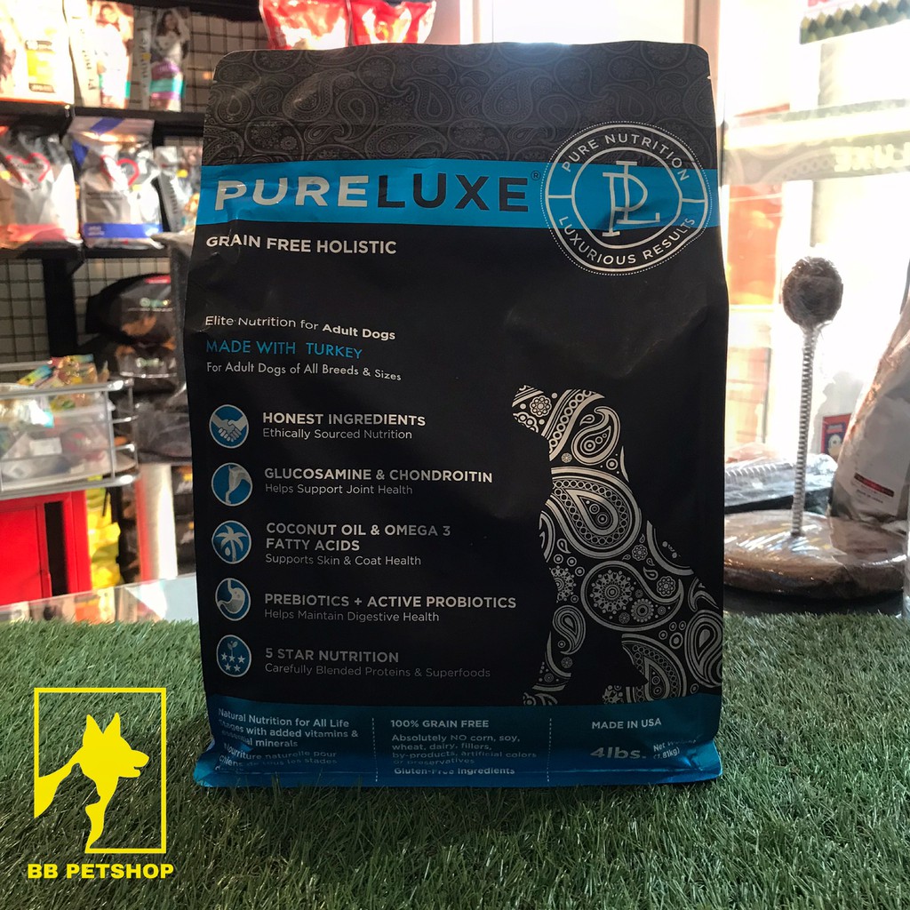 Pureluxe Dog Food Turkey / Makanan anjing rasa kalkun