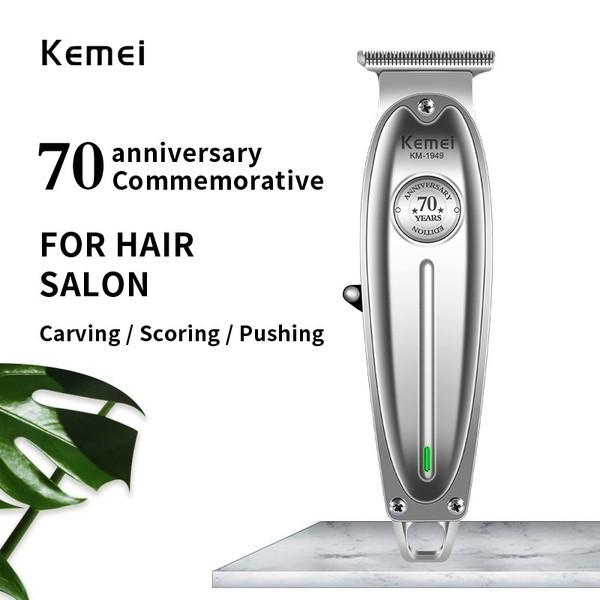 Original Clipper Kemei Km 1949 Mesin cukur dan potong rambut cordlees metal body