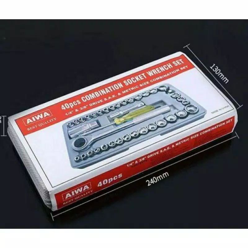 kunci sok AIWA 40 pcs/kunci sok set/kunci serbaguna