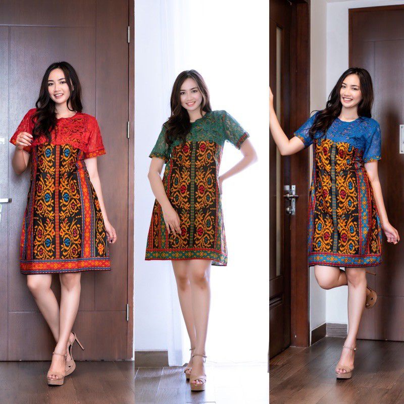 DRESS BROKAT TORAJA BATIK KAMPUS