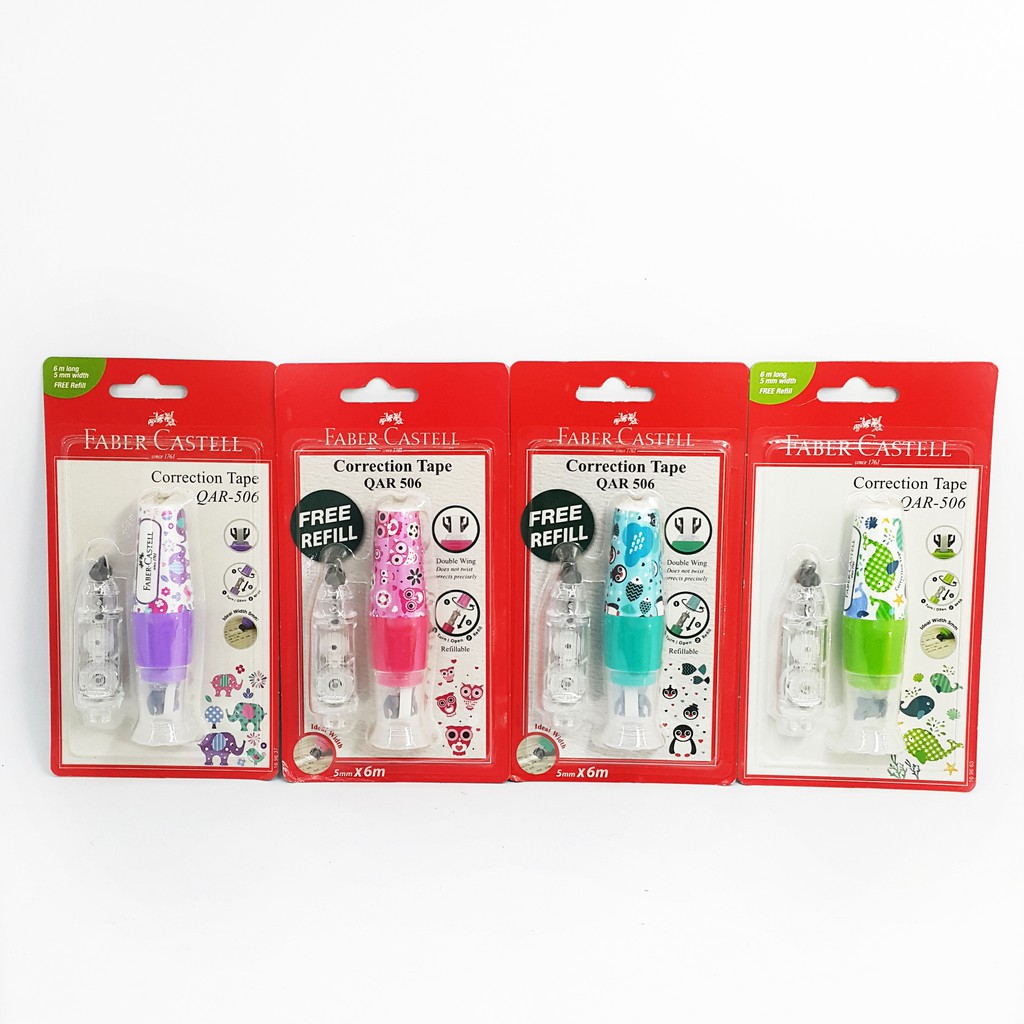 

Correction Tape Faber Castell QAR 506 Free Refill
