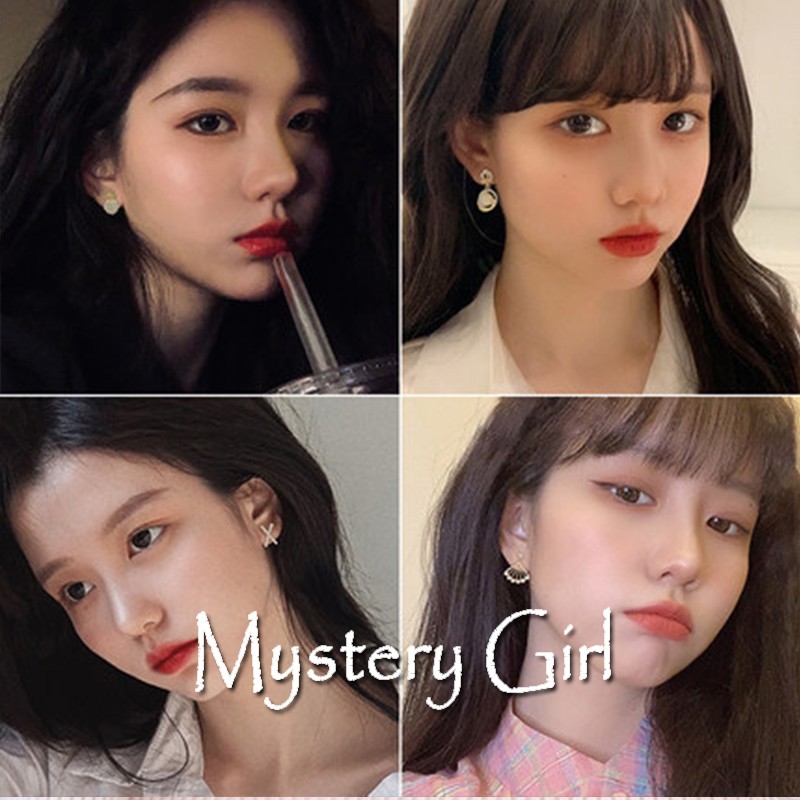 Mysterygirl -  Anting Korea Earrings Perak/Emas Cabang / Bunga / Jumbai / Berlian Murah Giwang Anting Tindik PerhiasanAnting Earrings