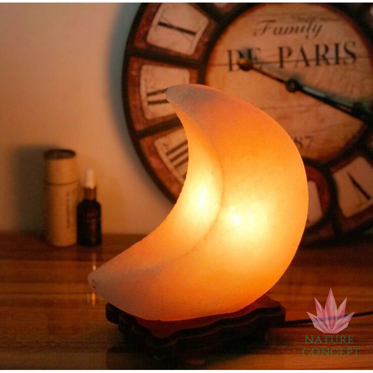 Himalayan Salt Lamp Lampu Kristal Garam Himalaya MOON Shape