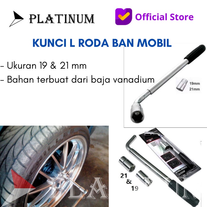 KUNCI PENGAMAN RODA MOBIL TARIK BAUT BAN MOBIL MODEL L 19 & 21