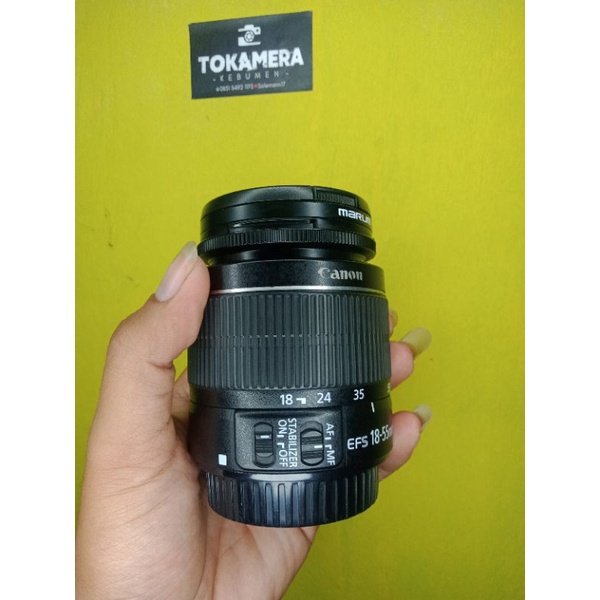 lensa kit Canon 18-55mm is ll murahh