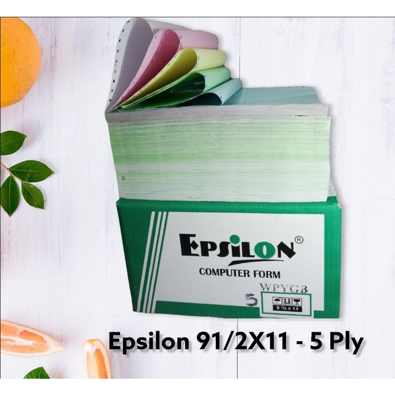 

Epsilon kertas Continious form 91/2x11 5 Ply Ncr