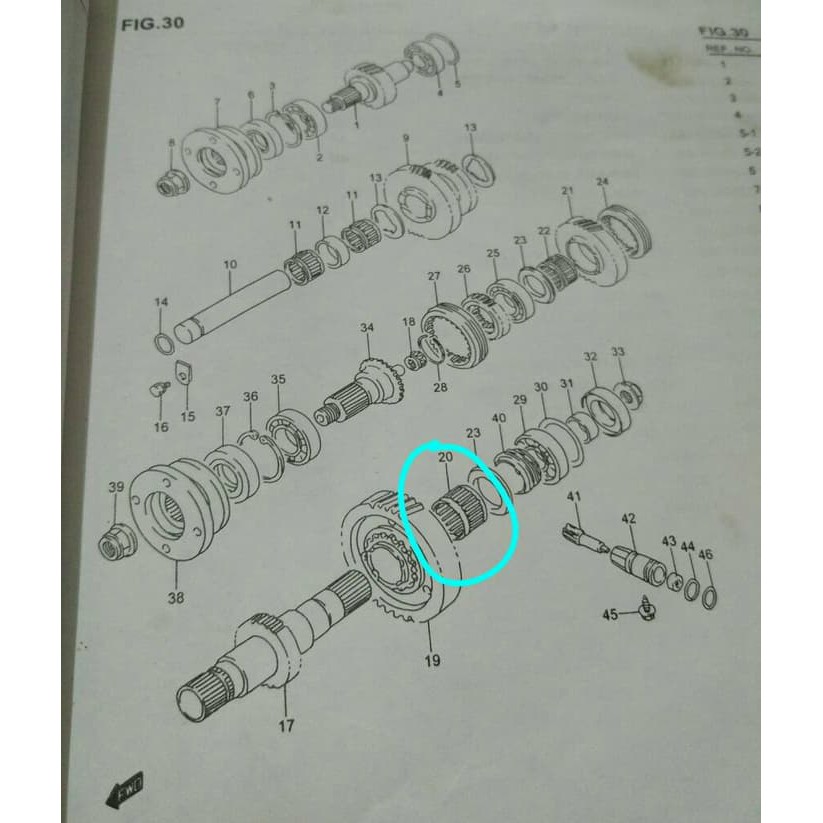 Bearing laher bambu transfer case suzuki jimny katana.