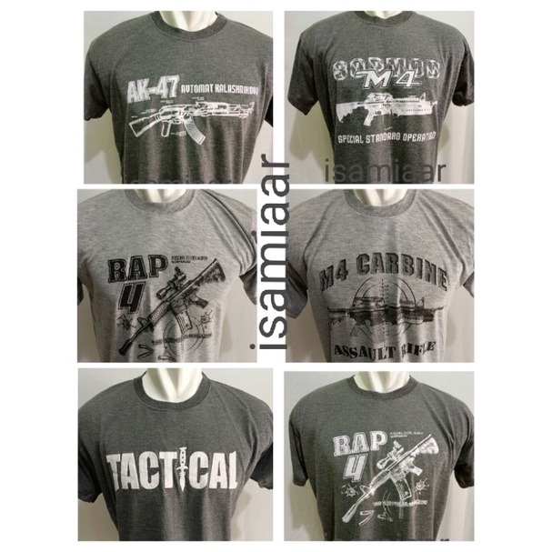 KAOS PDK POLOS TACTICAL/SABLON/BANYAK MOTIF GAMBAR