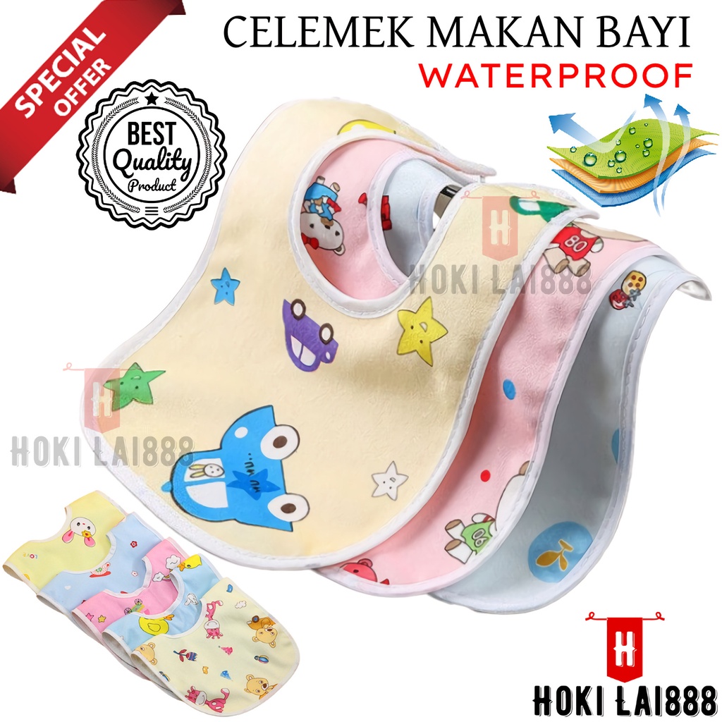 [HKL] CELEMEK BAYI ANTI AIR / BABY BIBS WATERPROOF / BIBS / CELEMEK MAKAN BAYI / HANDUK LIUR BAYI / ALAS MAKAN BAYI