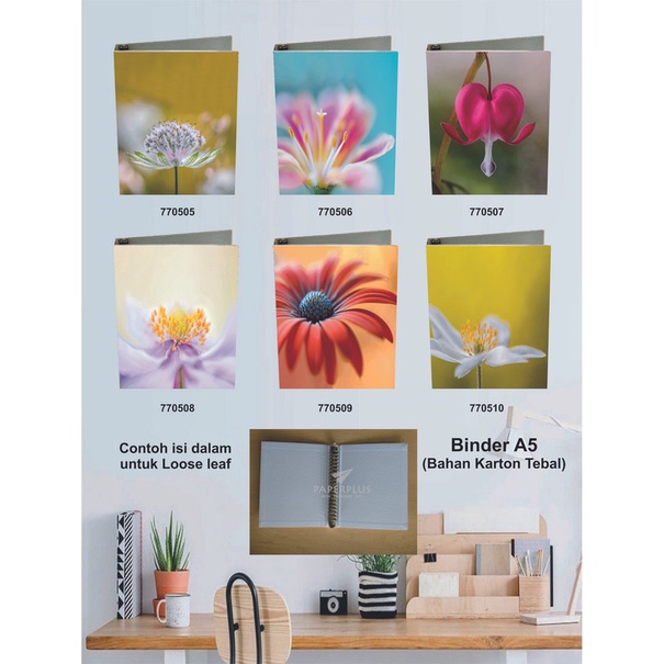 

Binder A5 / Binder Note A5 / Bunga / Set 2938