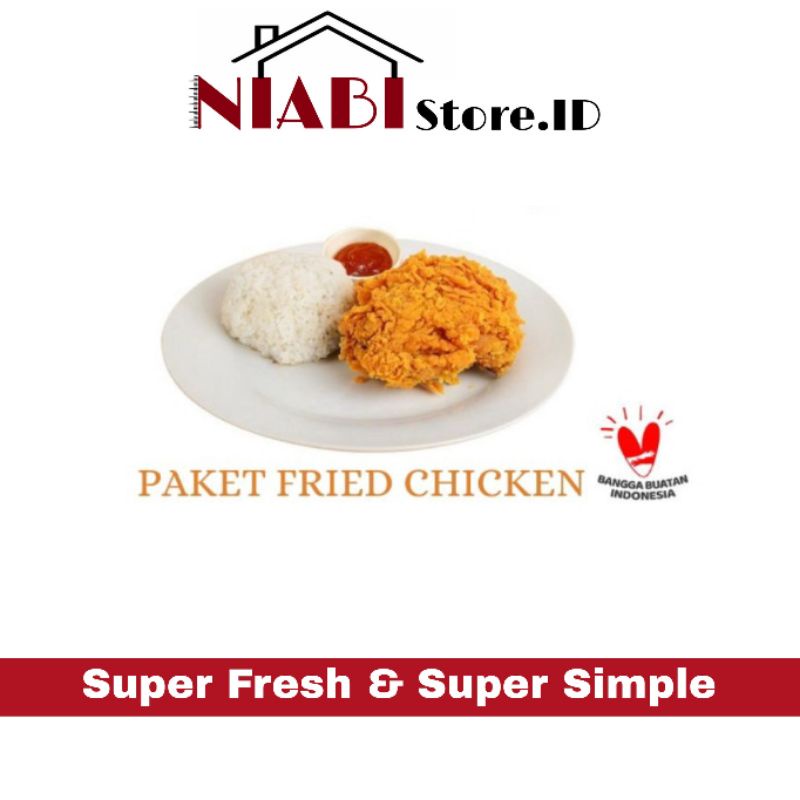 

PAKET FRIED CHICKEN DADA DAN NASI