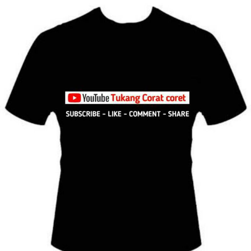KAOS YOUTUBE KUALITAS PREMIUM BISA REQUEST NAMA YOUTUBE CHANNEL