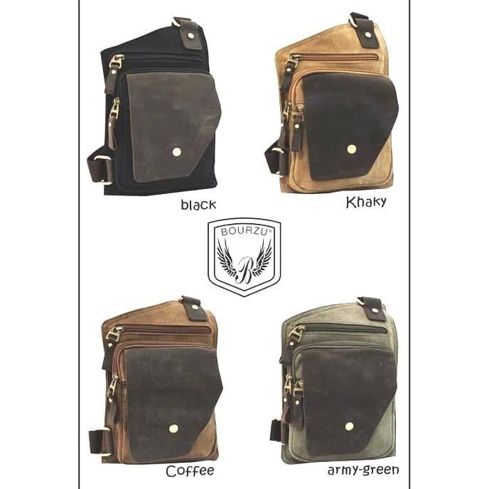 Tas selempang/Tas bahu pria LUX keren BOURZU