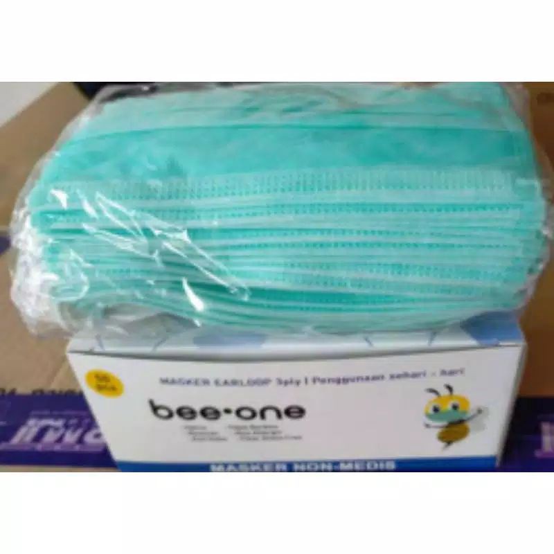 masker medis (warna hijau)