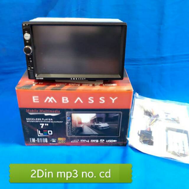 Audio TV Mobil Double Din TV Monitor  Mobil Mirror Link Universal
