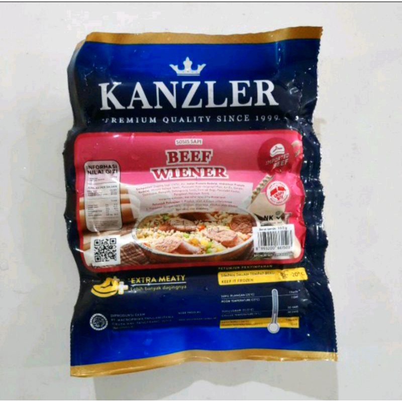 

KANZLER sosis beef wiener 360gr