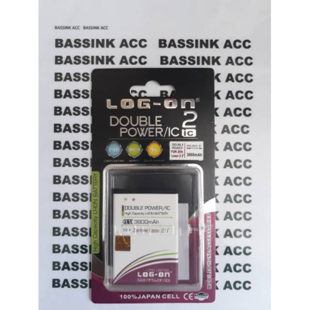 Baterai Log on Asus Zenfone 2 Laser 5 inchi Batre Double Power Double IC