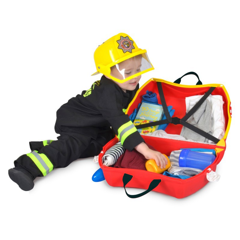 Trunki Ride On, Pull Along Children's Suitcase - Frank Fire Engine