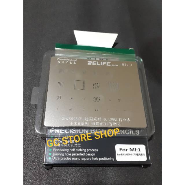 CETAKAN IC BGA QUALCOMM CPU MSM 8998 RELIFE MI-1