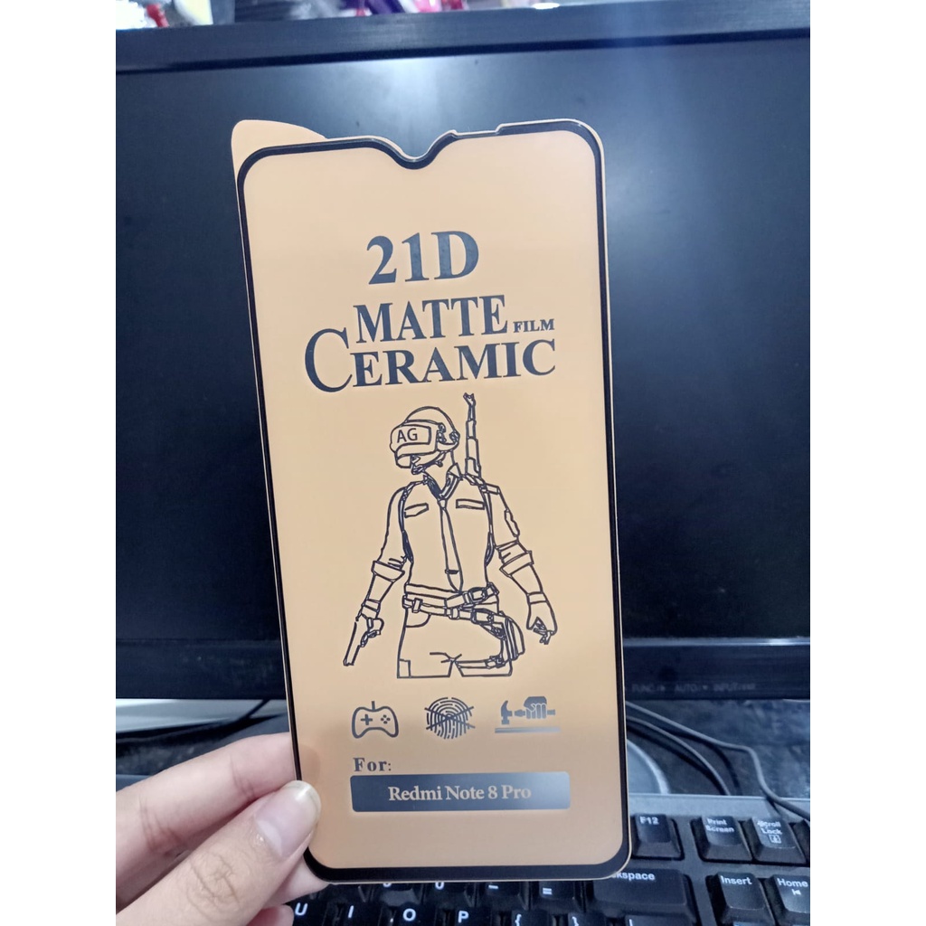 CMF Ceramic Matte Redmi Note 8 Pro Redmi Note 8 Full Screen Anti Gores Keramik Anti Minyak