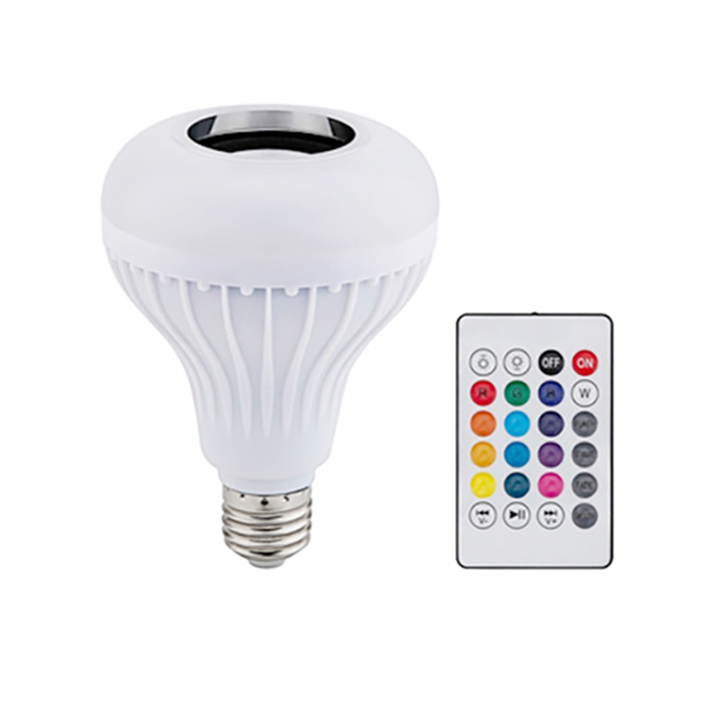 Bola Lampu Led E27 Warna Warni Dengan Musik Remote Control Bluetooth Shopee Indonesia