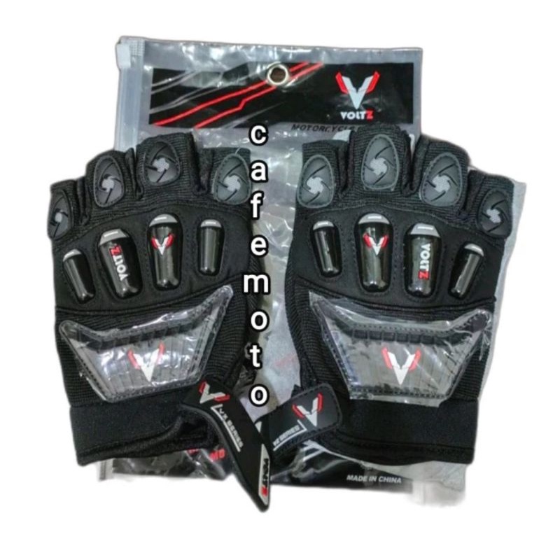 Sarung Tangan Voltz Vx01s pendek Gloves motor half finger not Scoyco mx14