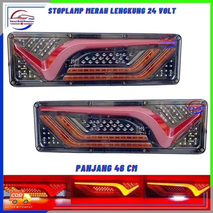 Lampu Variasi Rem Stoplamp Stop lamp Sein Sen Running Kedip Belakang Aksesoris Variasi Mobil Canter 