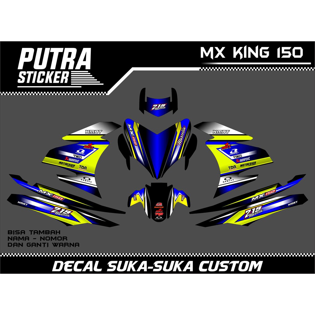Mx king, Decal sticker motor MX KING 150 Full Body COD