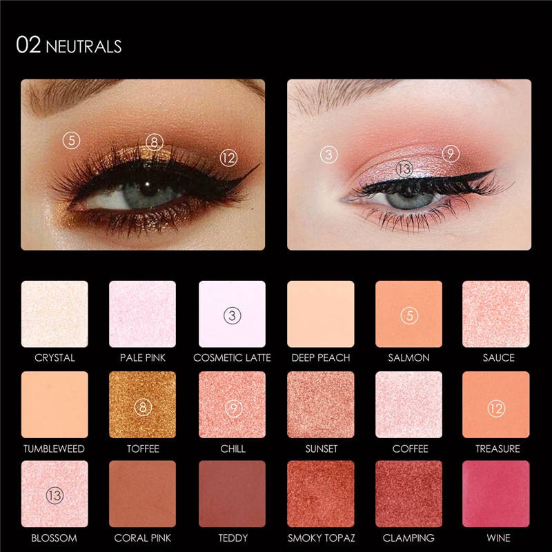 Focallure Neutrals 18 Shades Eyeshadow Focallure Eyeshadow Palette Focallure Eyeshadow Shimmer Focallure Eyeshadow Pallet Focallure