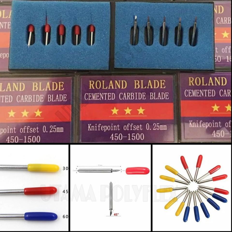 

[PROMO ZFV87] Roland Blade Jinka Teneth / Mata Pisau Mesin Cutting Sticker Vinyl Polyflex / Jarum Mesin Cutting Baru