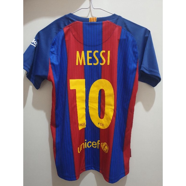 NEW JERSEY MESSI #10 FC Barcelona Qatar Airways Anak-Anak Jersey+shorts