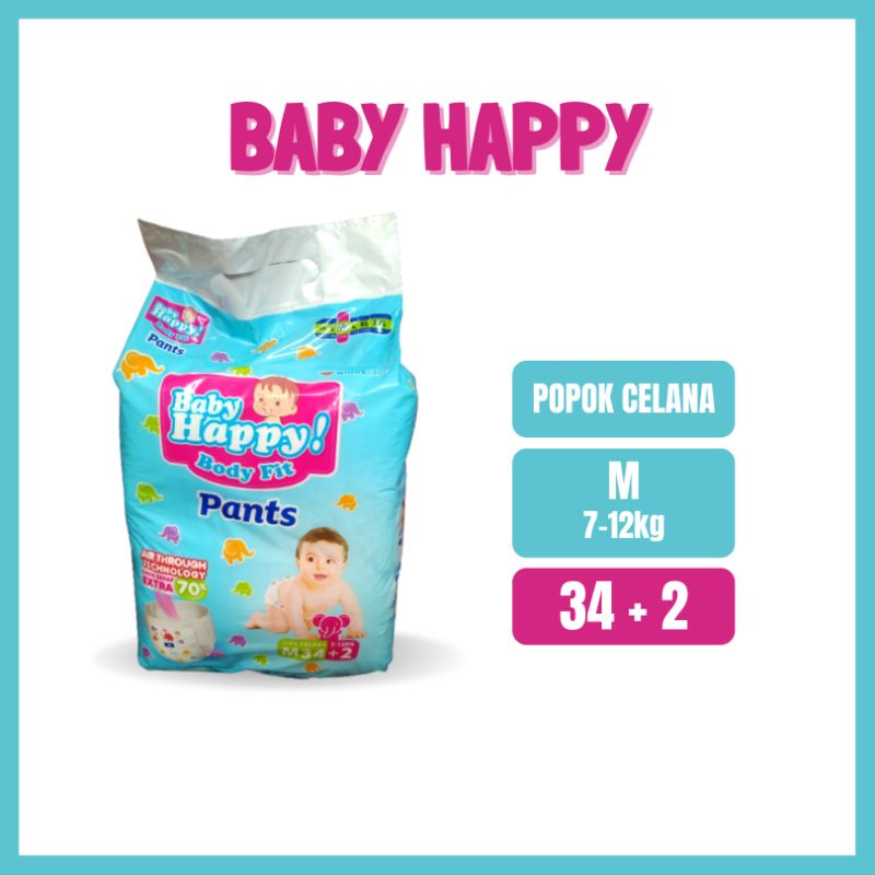 Baby Happy Popok Bayi Baru Lahir Pampers Baby Happy M Pempes Baby Happy  Pampers New Born Baby Happy Pants