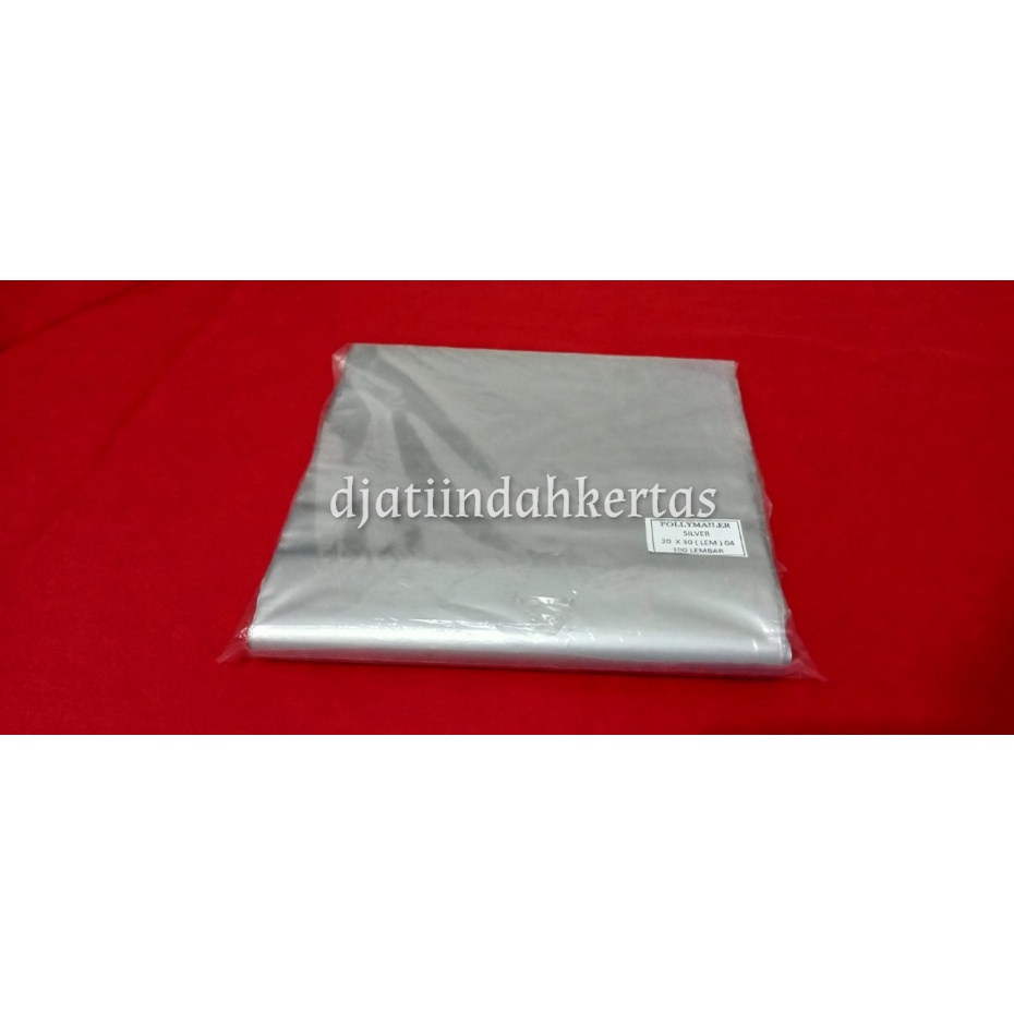 Polymailer Ukuran 20 x 30 Warna Silver Isi 100 pcs