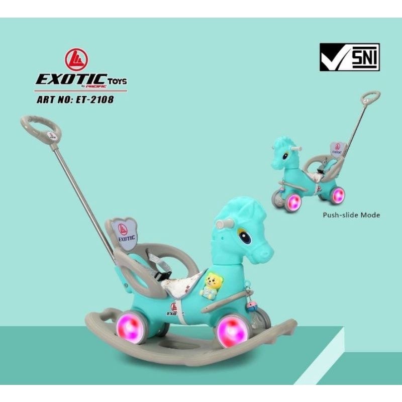 KUDA DINO GOYANG EXOTIC ET2108 &amp; ET2110 KUDA KARET / KUDA LUMPING / SEPEDA ANAK / RIDE ON